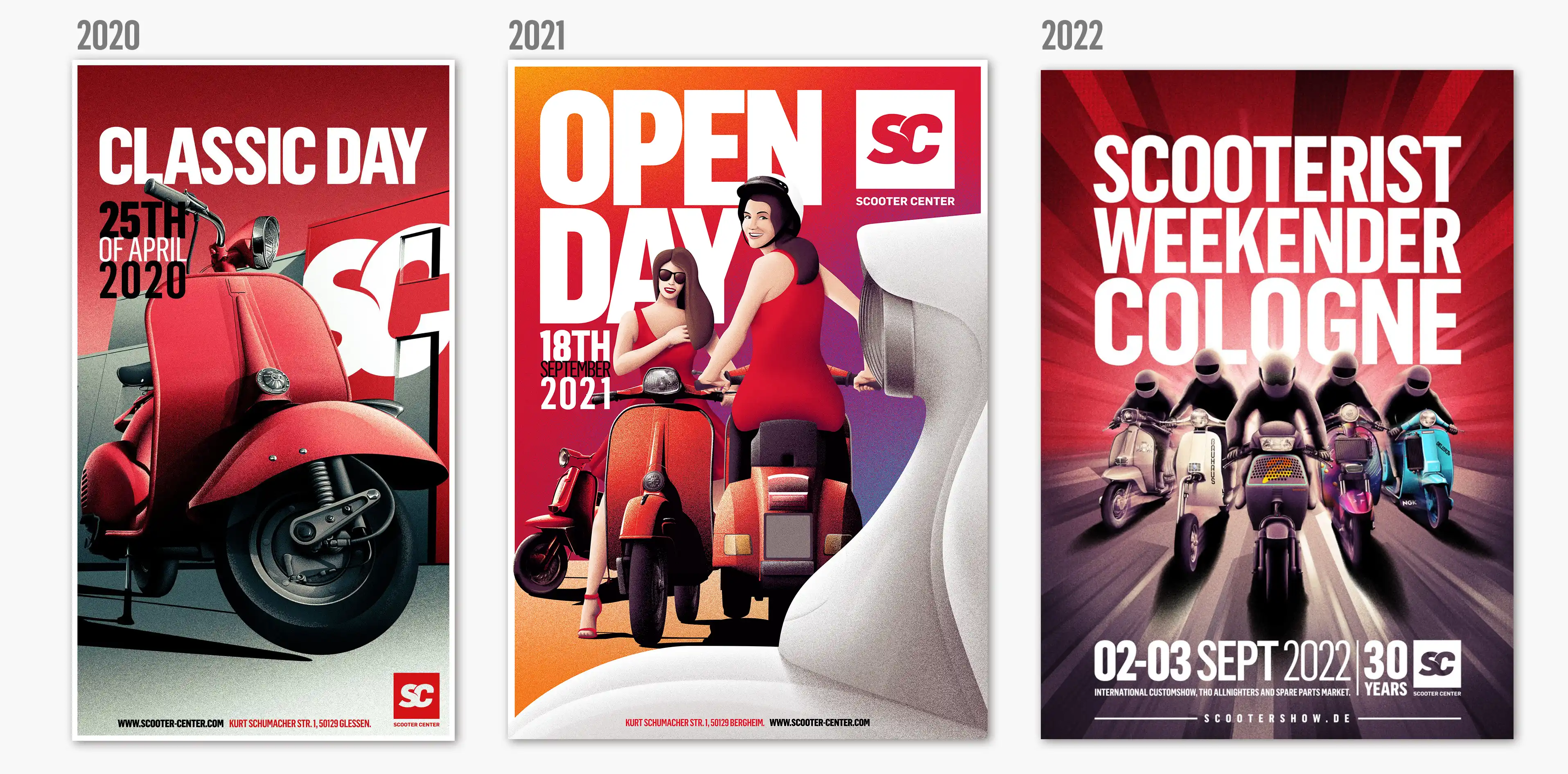 Posteros open Day Scooter center