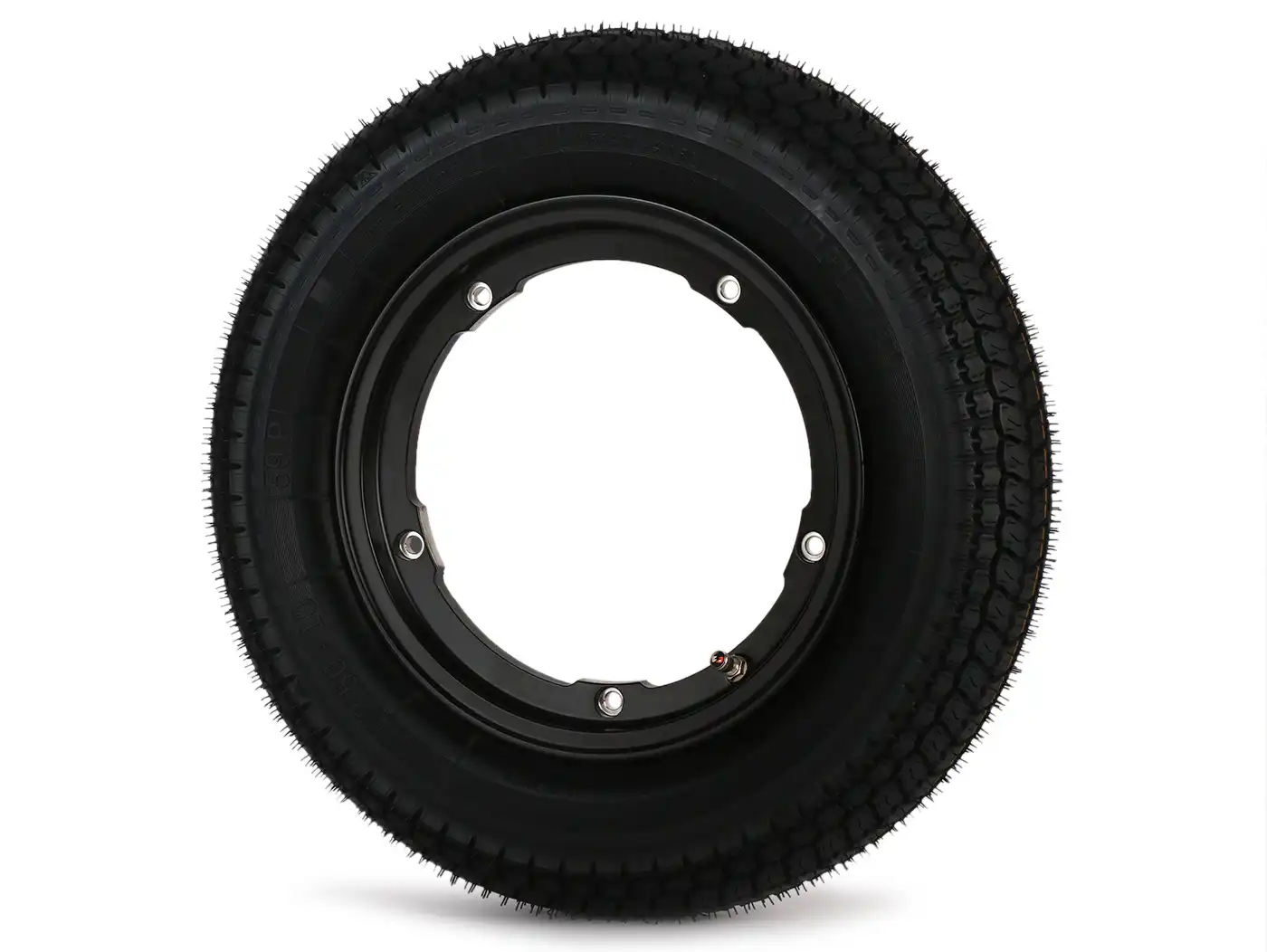 Komplettrad - BGM Pro Superstrong - BGM Classic, schlauchlos, Vespa Largeframe Felge schwarz matt