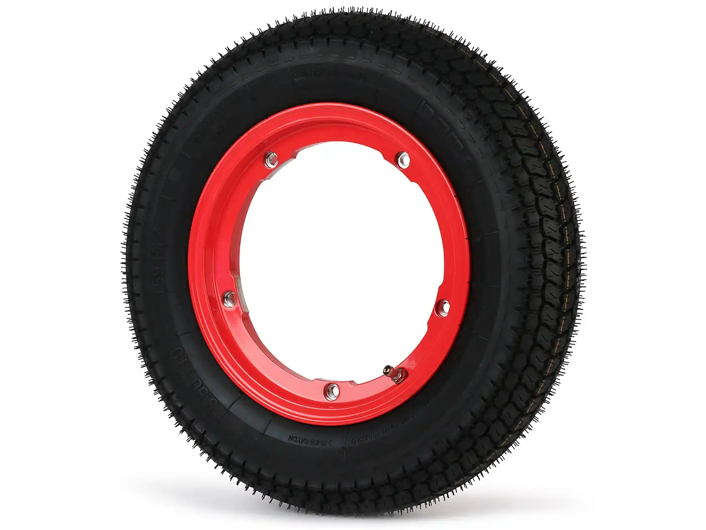 Komplettrad - BGM Pro Superstrong - BGM Classic, schlauchlos mit roter Felge