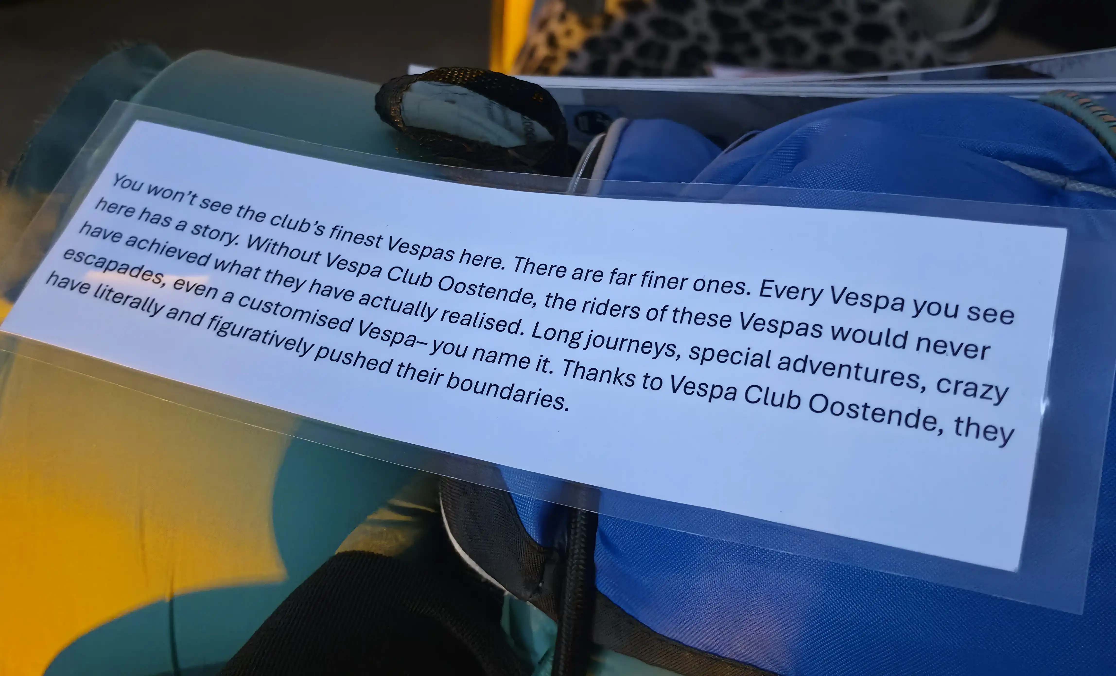 vespa club oostende museum