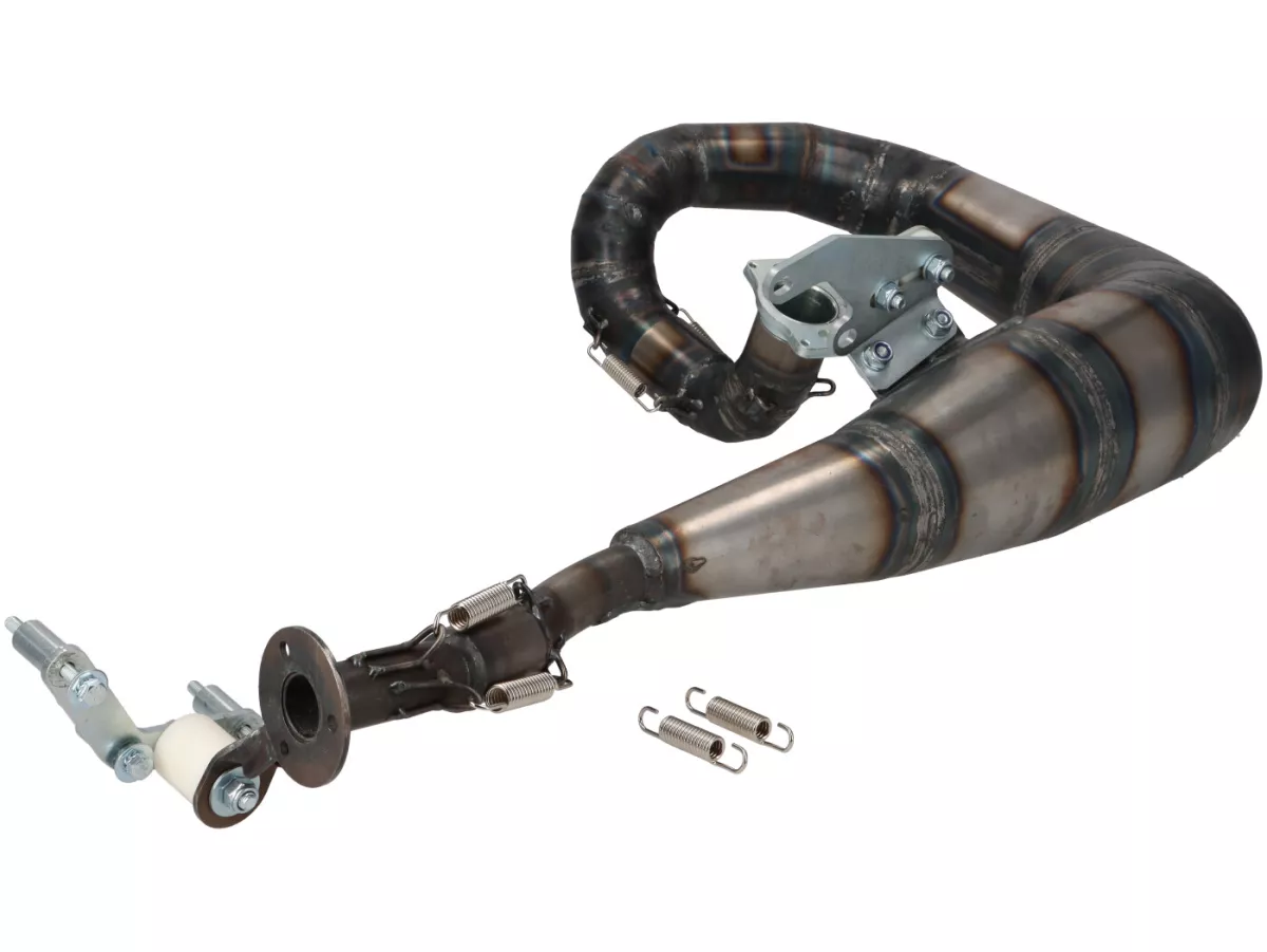Auspuff -BGM PRO MZ30 Franspeed by Andy Francis Scooters- Lambretta Serie 3 - ohne Endschalldämpfer - unlackiert - LI 125, LI 150, LiS 125, LiS 150, TV 175, SX, TV, GT, GP 125, 150, 200