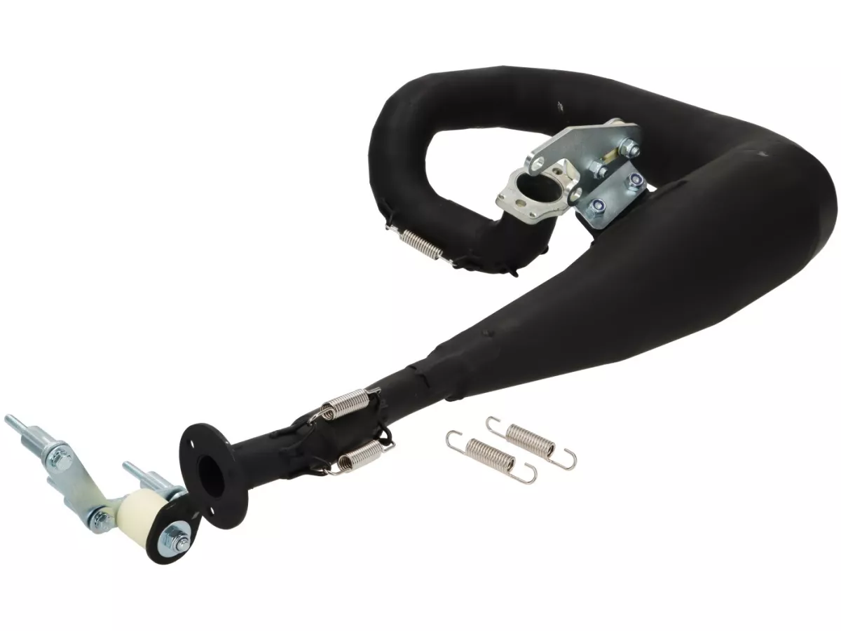 Auspuff -BGM PRO MZ30 Franspeed by Andy Francis Scooters- Lambretta Serie 3 - ohne Endschalldämpfer - schwarz - LI 125, LI 150, LiS 125, LiS 150, TV 175, SX, TV, GT, GP 125, 150, 200