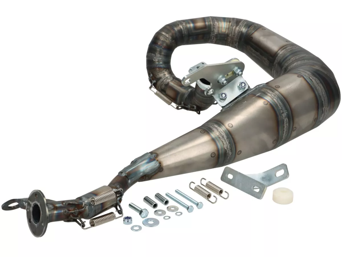Auspuff -BGM PRO MZ30 Franspeed by Andy Francis Scooters- Lambretta Serie 1-2 - ohne Endschalldämpfer - unlackiert - LI 125, LI 150 Series 1 and 2, TV 175 Series 2