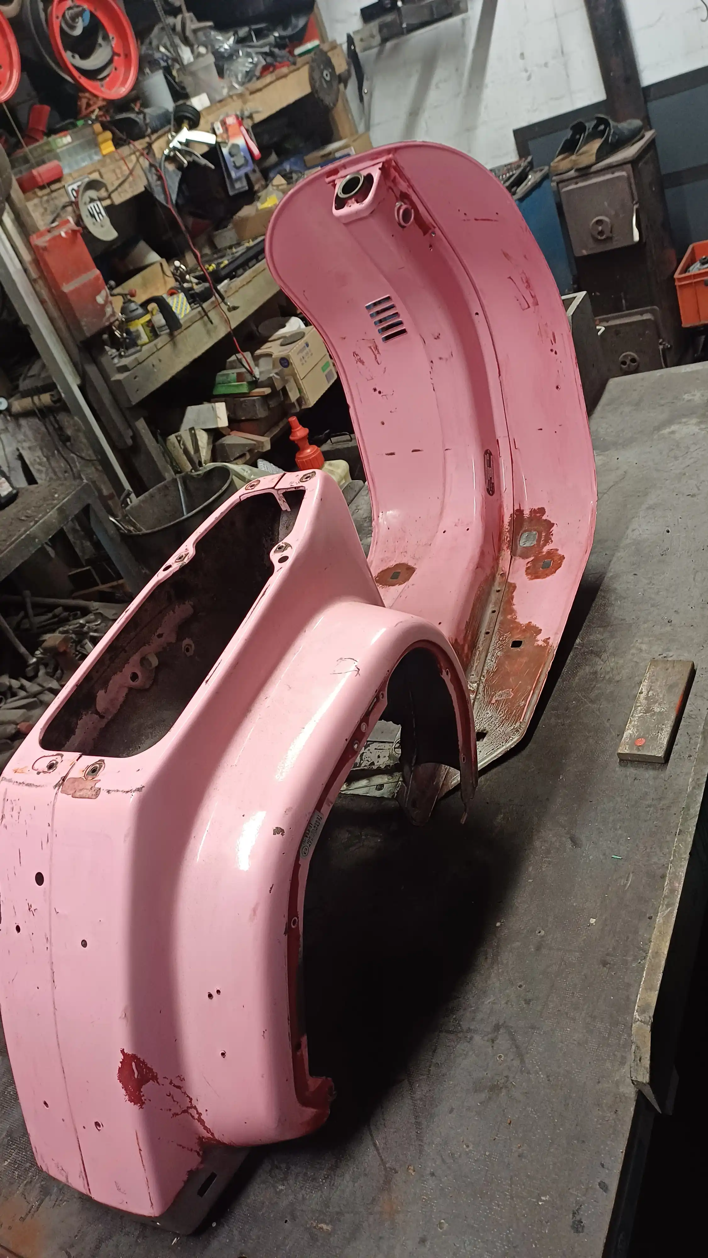 Vespa Rosa Restaurierung
