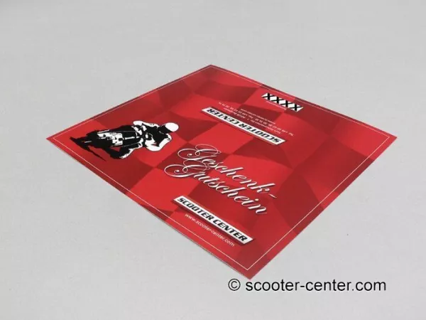 Scooter Center GmbH Gutschein Geschenk Idee - Gutscheine