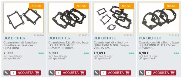 guarnizione quattrini