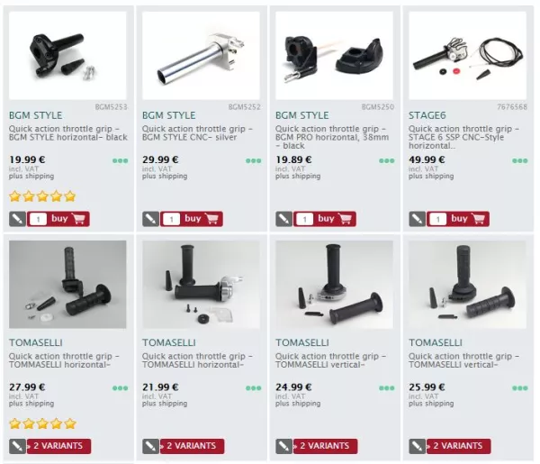 throttle grips
