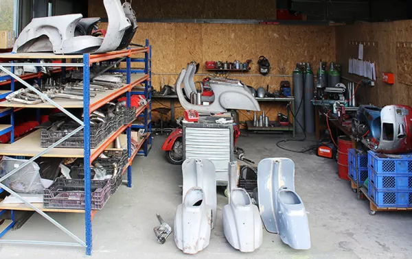 Scooter & Service - Wolles Wirkungsstätte, wo nicht nur die besten Auspuffanlagen entstehen.