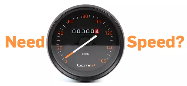 Vespa PX alt Tacho bis 160km/h von bgm PRO