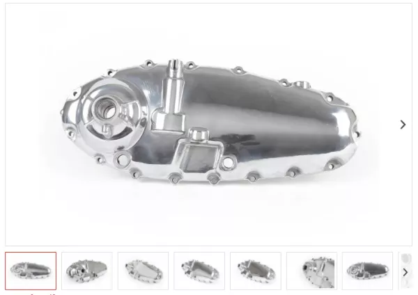 Motordeckel -UNI Auto,- Lambretta GP, DL - poliert