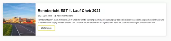 1. Lauf Cheb European