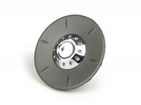 Cabochon de moyeu tambour de frein Ø=106mm -PIAGGIO- Vespa 946 - avant - gris argenté mat