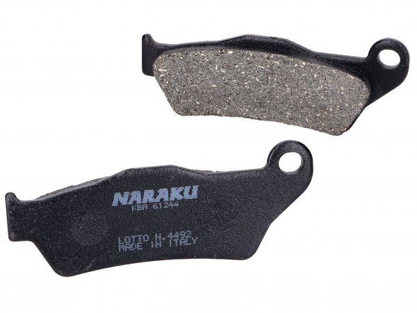 brake pads -NARAKU- organic for MBK Skyliner, Yamaha Majesty, Piaggio X9, Gilera Nexus, GP800, Suzuki UH Burgman 125, 150