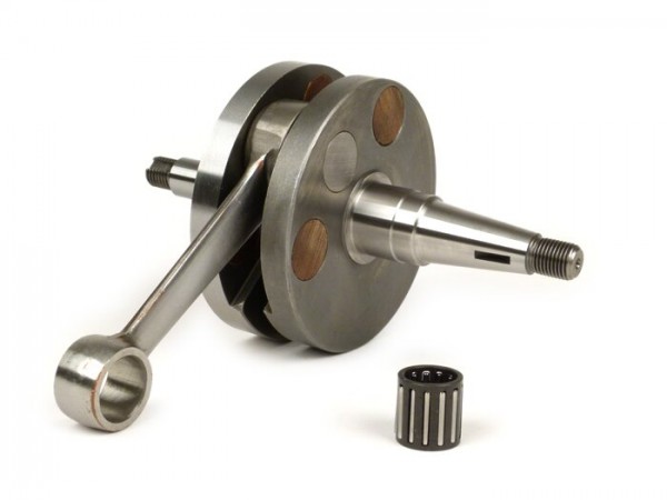 Crankshaft -MAZZUCCHELLI RACING (reed valve intake) full circle web (60mm)- Vespa PX125, PX150