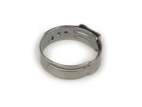 Hose clamp Ø=22.6mm (single ear clamp) -PIAGGIO- used for cooling water hoses