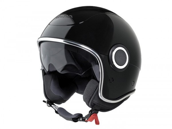 Helmet -VESPA VJ1- open face helmet, black - XS (52-54cm)