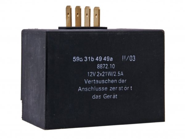 Unité de contrôle de charge / clignotant 12V 2x21W, 2,5A -101 OCTANE- pour Simson S51, S52, S70, S83, SR50, SR80