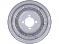 Cerchio ruota -QUALITÀ OEM 2.10-8 pollici, acciaio - Vespa (tipo 4 fori all'interno) - Wideframe V1-15, V30-33, VU, VM, VN, VNA, VNB, VB, VBA, VBB, Hoffmann, ACMA - grigio