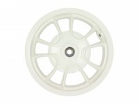 Wheel rim, rear, white -PIAGGIO 3.00-12 inch, Ø brake drum = 140mm - 10 spokes-  Vespa Primavera 125 (ZAPMA1100, ZAPMA1101, ZAPMD1100), Vespa Primavera 150 (ZAPMA1200, ZAPMA1201, ZAPMD120)