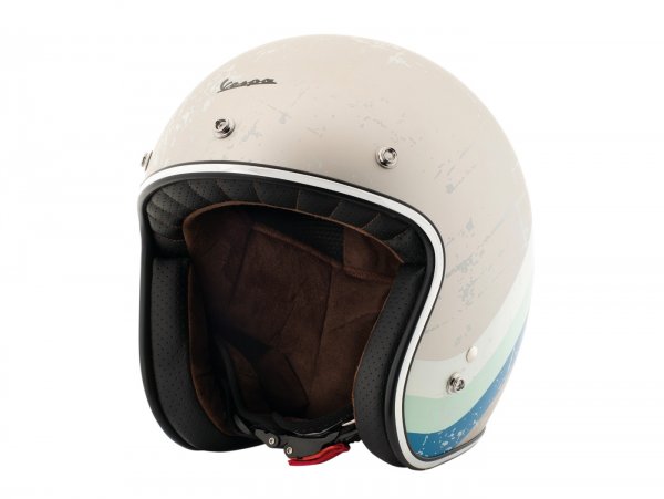 Casco -VESPA abrir casco Heritage- gris (grigio metallizato Pia 105) XS (52-54cm)