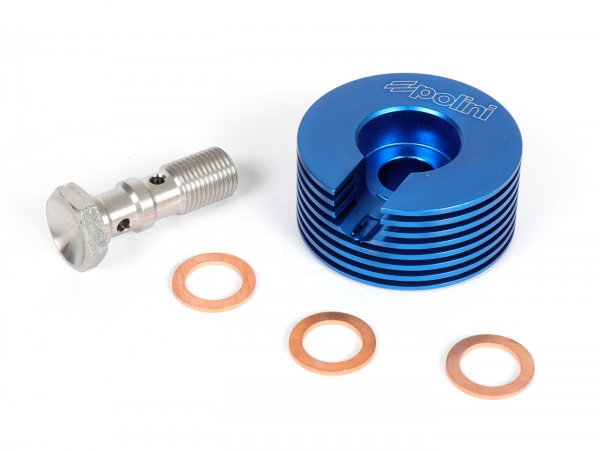 Kühler für Bremssattel -POLINI- CNC Blau
