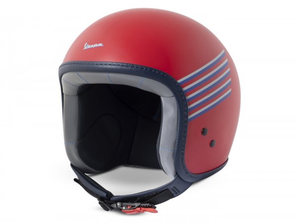 Helm -VESPA Jethelm Graphic- rot- XL (61-62 cm)