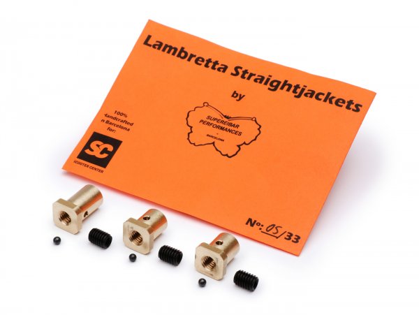 Klemmnippel / Schraubnippel Set -STRAIGHTJACKETS - Lambretta LI, LIS, SX, TV (Serie 2-3), DL, GP