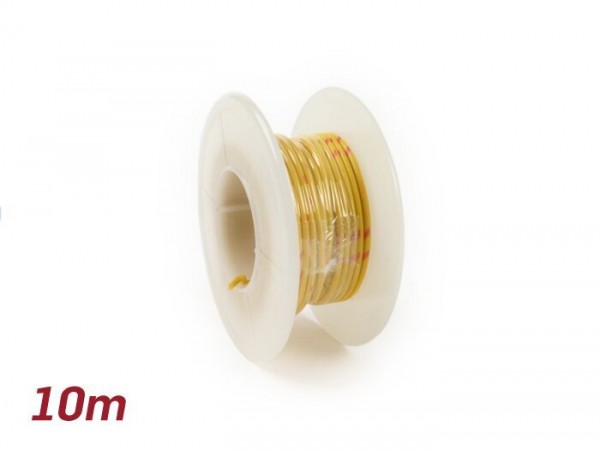 Câble électrique -UNIVERSEL 0,85mm²- 10m - jaune