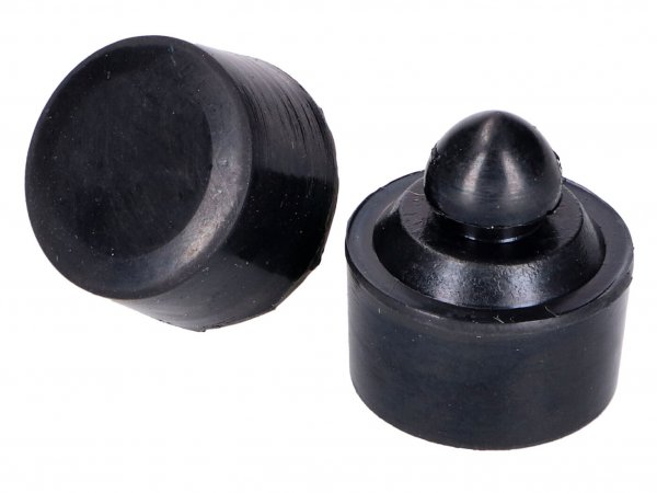 seat rubber buffer black, 2 pieces -101 OCTANE- for Simson S50, S51, S70