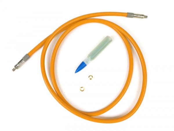 Brake hose -SPIEGLER MODULAR (without fittings)- Vespa, Lambretta - orange - 1320mm