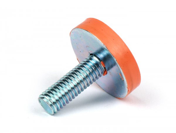 Rubber buffer Ø=27mm x 6mm with threaded rod M8 for centre stand BGM PRO Soft Stop System