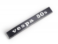 Targhetta scudo posteriore -QUALITÀ OEM- Vespa 50 s (rettangolo) - Vespa 50 S (da anno 1972)