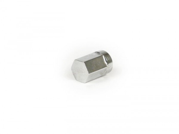 Domed cap nut for tubeless rim -M8 x 1.25mm (10.9) with 14mm collar- SIP type - WS=12mm, h=19.3mm - chromed