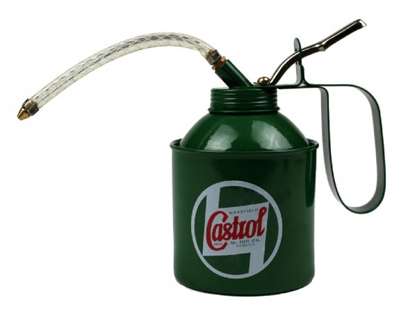 Ölkännchen mit Pumpe -CASTROL, Classic- (500ml)