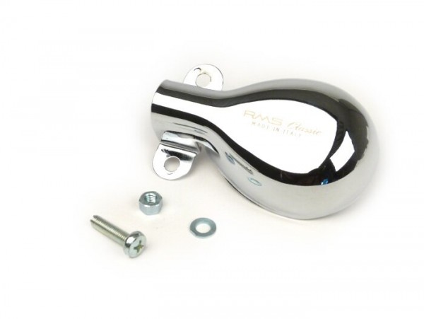 Exhaust tail pipe -OEM QUALITY- Vespa Wideframe (1953-) Wideframe VM1T , VM2T, VN1T,VN2T, VL1T, VL2T, VL3T - chrome
