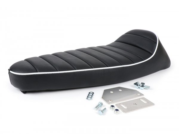 Seat -FASTBACK 2.0- Vespa PK S, PK XL - black / white