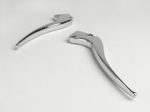 Brake and clutch lever set -OEM QUALITY, without ball end- VB, VS2T-VS5T, GS2-GS3 - chrome