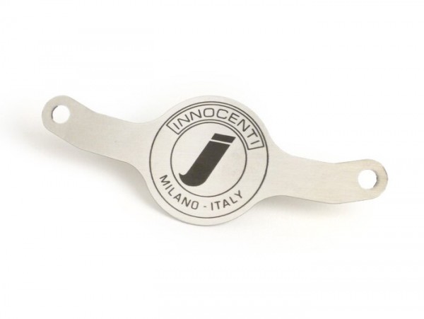 Anagrama cubredirección -LAMBRETTA- emblema Innocenti - Lambretta C 125 - aluminio