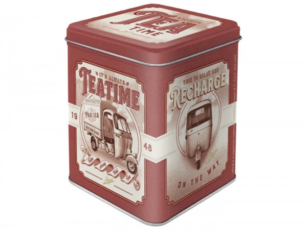 Boîte à thé -Nostalgic Art- "Ape - Tea Time", 7.5×7.5×9.5cm