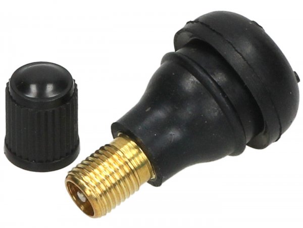 Válvula para neumático sin cámara, corta -PIAGGIO TR413- 0° - Ø=11,3mm