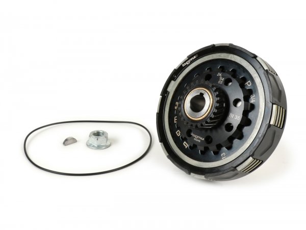 Clutch -BGM Pro Superstrong 2.0 CR80 Ultralube, type Cosa2/FL - for primary gear 64/65 tooth - Vespa PX200, Rally200 - 24 tooth