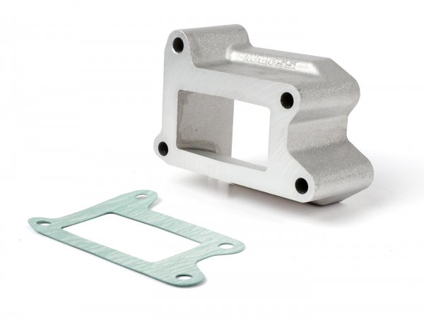 Intake manifold (without attachments) for engine housing -MALOSSI VR-One, diaphragm inlet- Vespa PX
