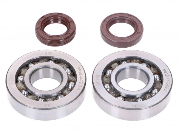 crankshaft bearing set -NARAKU- SKF, FKM Premium C4 polyamide for Piaggio
