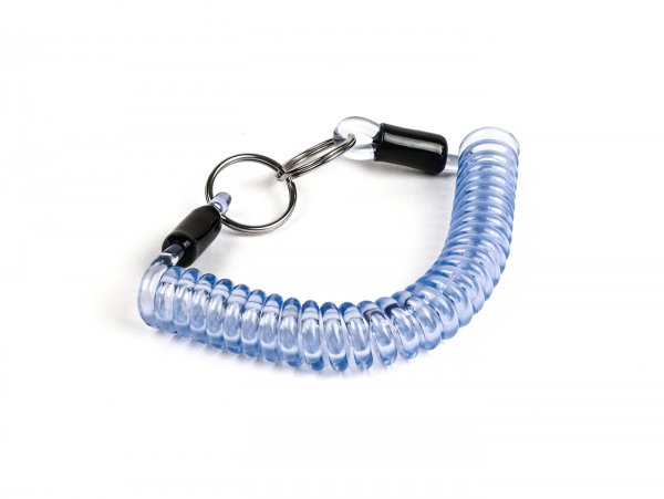 Key ring -MOTO NOSTRA Spiral- length 150mm - blue