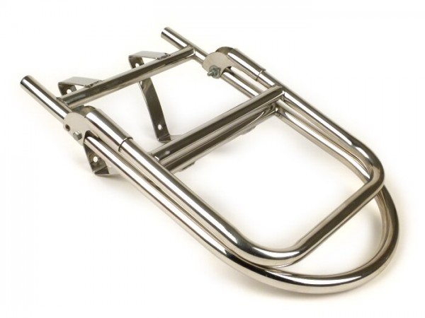 Rear rack, fold down -ULMA Style- Lambretta LI (series 1-2), TV (series 1-2) - stainless steel