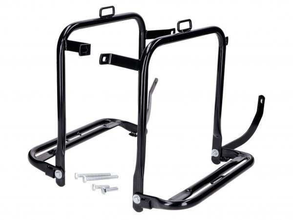 luggage rack set right and left, black -101 OCTANE- for Simson S50, S51, S70