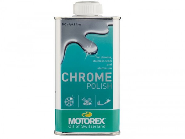 Produit lustrant pour chrome et aluminium -MOTOREX Chrome Polish- 200ml