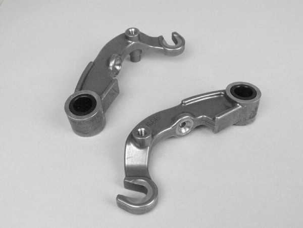 Pair of fork links for drum brake -MB DEVELOPMENTS- Lambretta LI, LIS, SX, TV, DL, GP - stainless steel