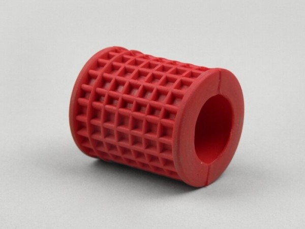 Kickstart rubber -OEM QUALITY- Vespa Largeframe - checkered (round) - red