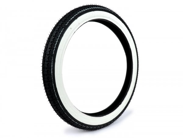 Tyre -KENDA K252 white wall- 2.25 - 16 inch TT 31L (4P)  Piaggio Ciao, Bravo